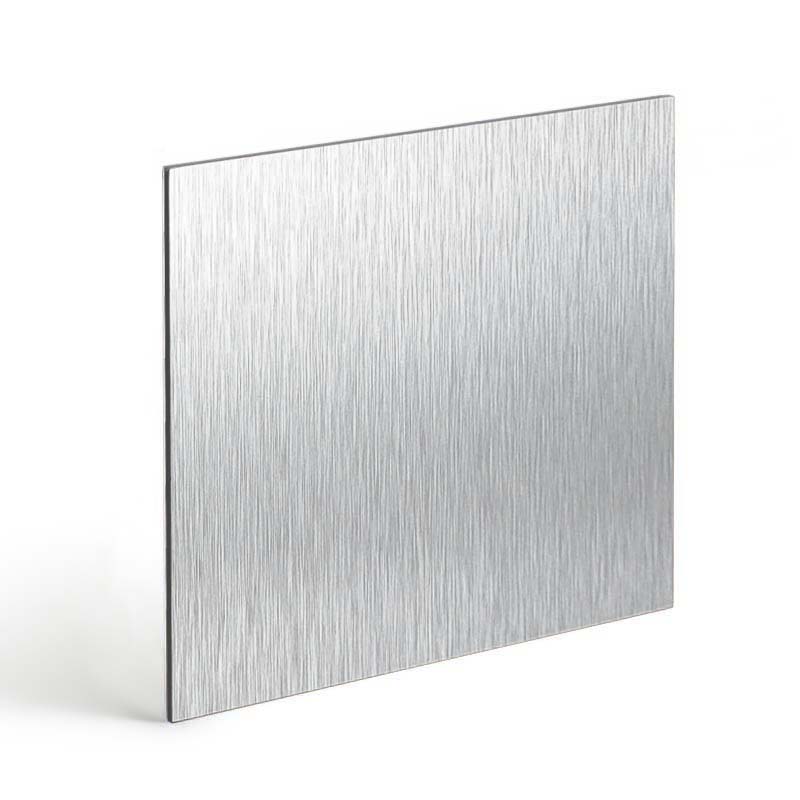 Panel Kuchenny HPL na podłożu PCV 6 mm - 2390x600, Szczotkowane Srebro - S2:E0105