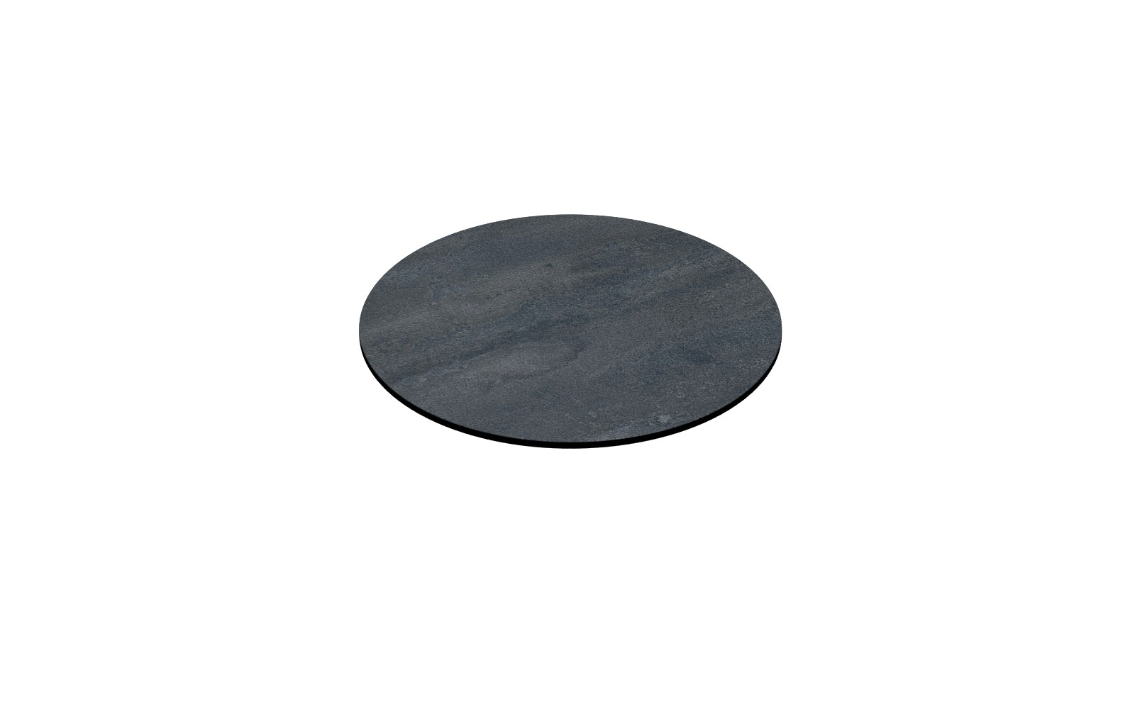 Blat okrągły - czarny beton - Ø40 cm